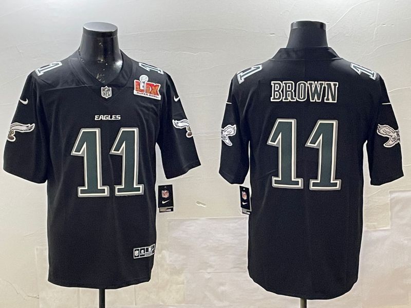 Men Philadelphia Eagles #11 Brown Black Fashion 2025 Nike Limited NFL Jersey style 6->philadelphia eagles->NFL Jersey